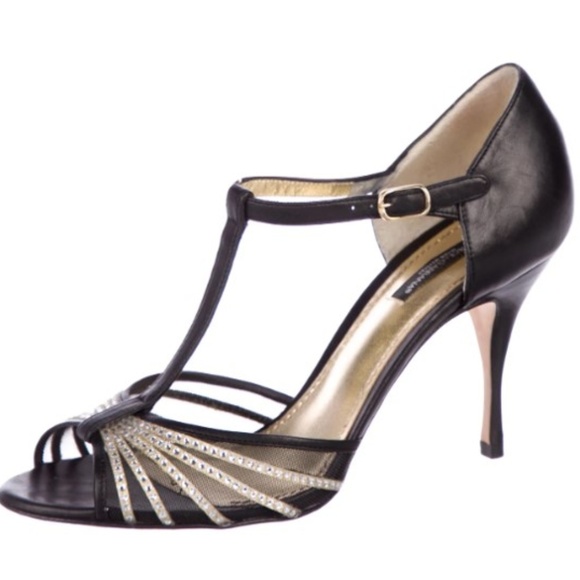 DOLCE & GABBANA Leather Embellished Pumps Sz: 8.5 - Picture 1 of 5